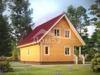 Проект дома из бруса "Ростов" 9х7,5м